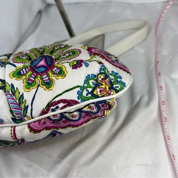 Vera Bradley Palm Beach Gardens Perfect Shoulder Bag Purse Floral Paisley - Picture 9 of 13